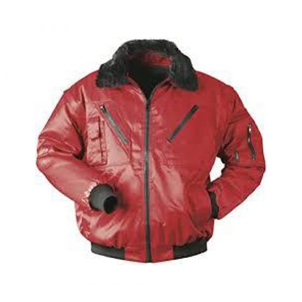 Blouson Pilote de travail rouge