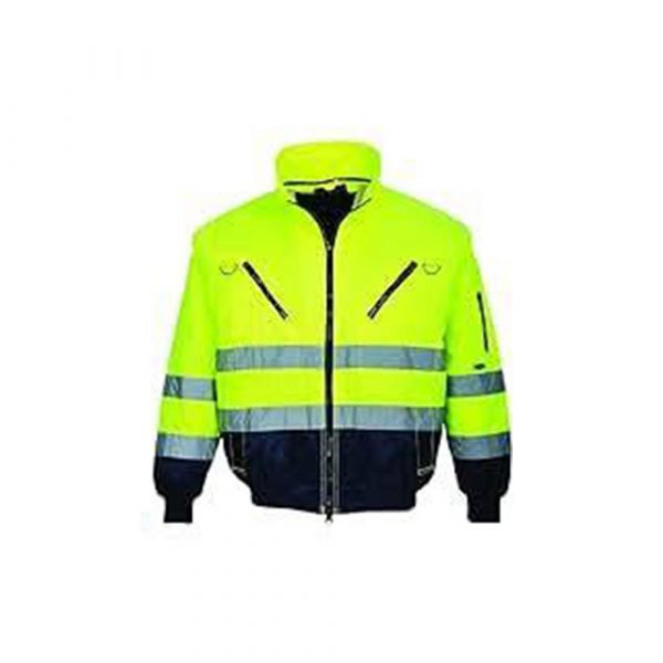 Blouson pilote 3 en 1 Haute Visibilité - jaune/marine