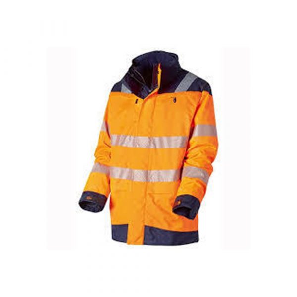 Veste de pluie haute visibilité