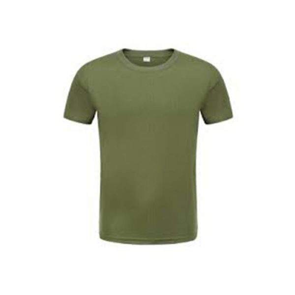 T-shirt vert unisexe manches courtes