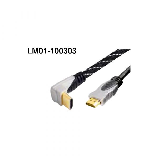 Câble LM01-100304 HDMI AM(90˚)-AM