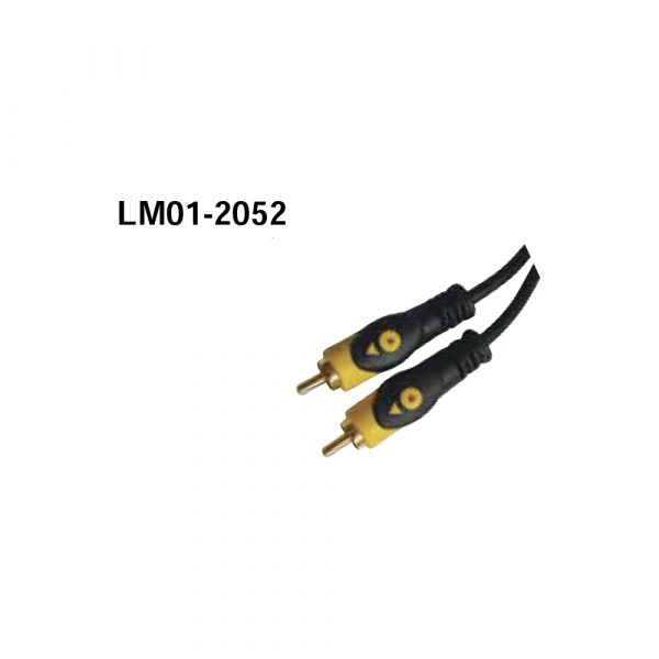 LM01-2052 RCA Plug-Plug W/Black Cable