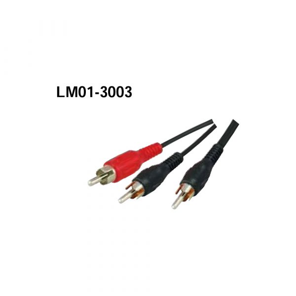 LM01-3003 RCA Plug - 2RCA Plugs