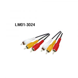 LM01-3024 3RCA Plugs - Plugs