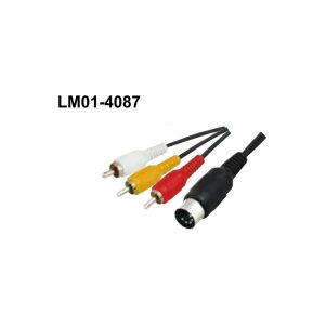 LM01-4087 5P DIN Plug 3RCA plug