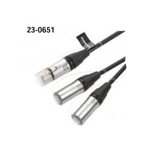 23-0651 XLR F - 2xM Microphone Cable