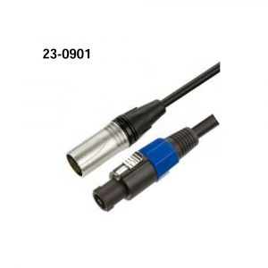 23-0901 XLR M - Speakon M Microphone Cable