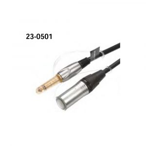 23-0501 6.35mm M - XLR M Microphone Cable A: Mono B: Stereo