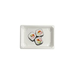 Plateau à sushi compostable